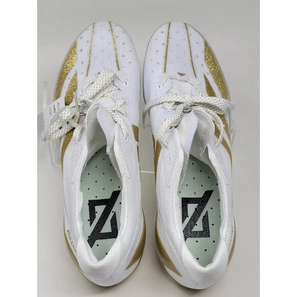 Adidas Adizero Electric White Gold Football Cleats IE4381 Mens Size 9.5.